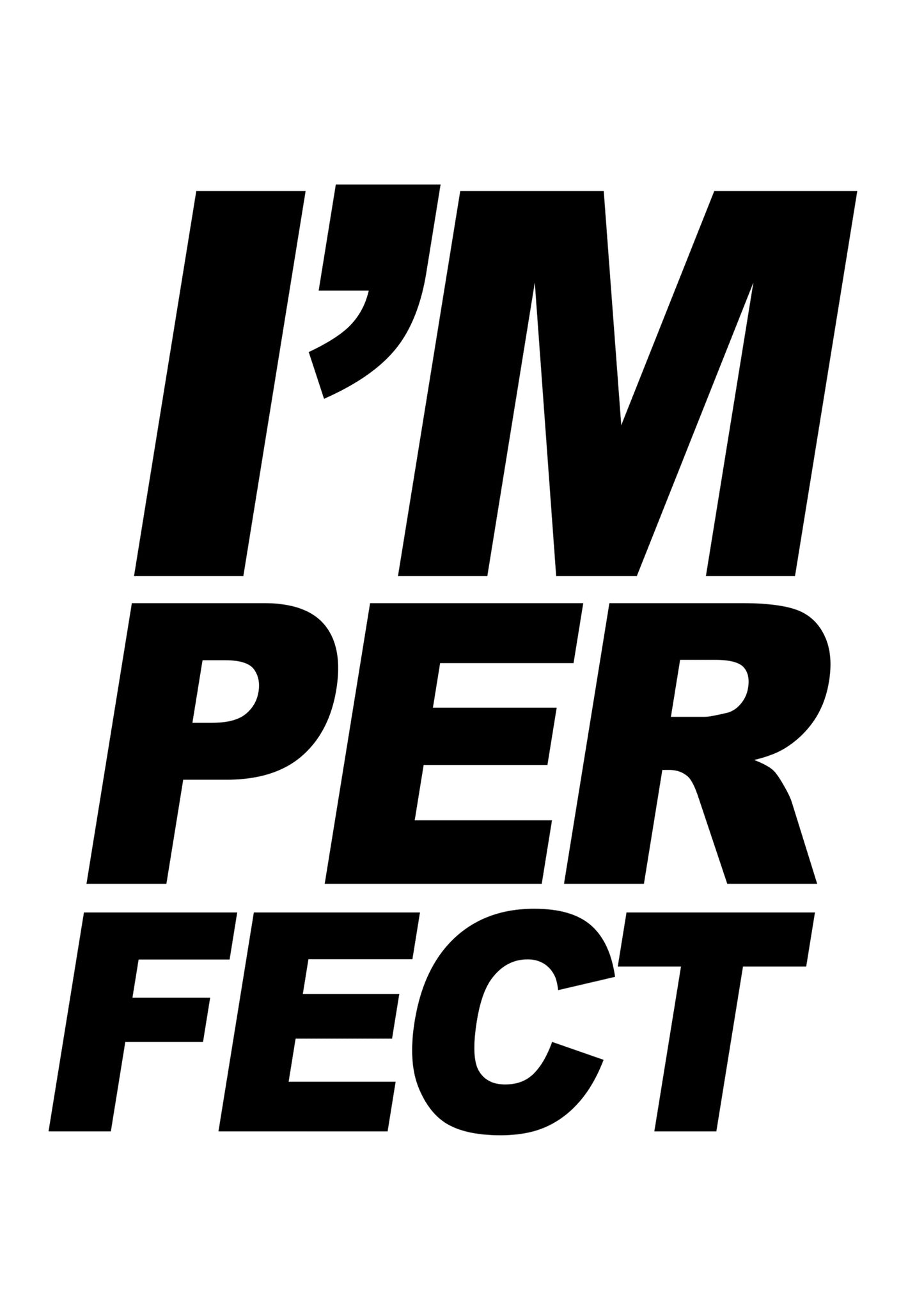 I'm/Perfect